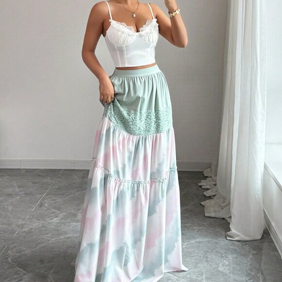 Dresses & Skirts - Multicolor Casual Women's Bohemian Holiday Skirt